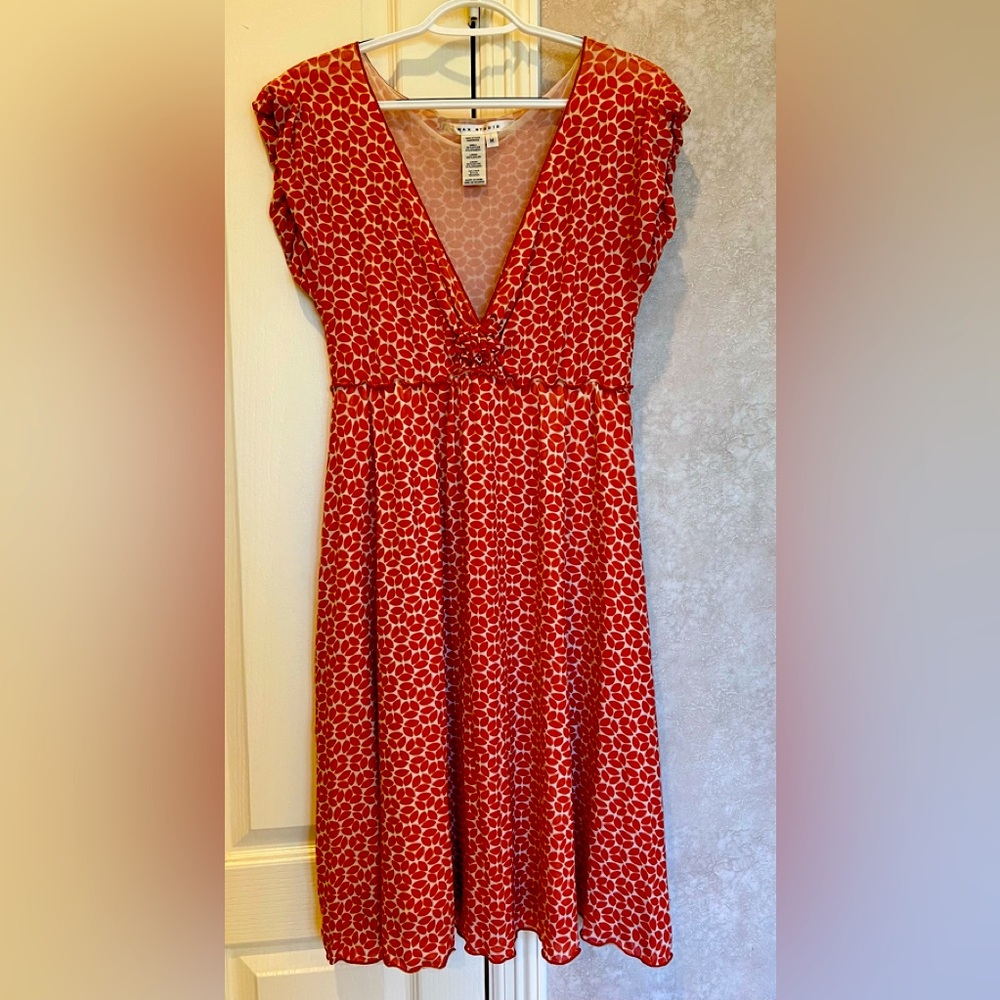 Max Studio V Neck Salmon color Dress